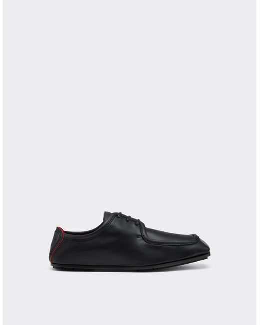Ferrari White Leather Derby Shoe for men