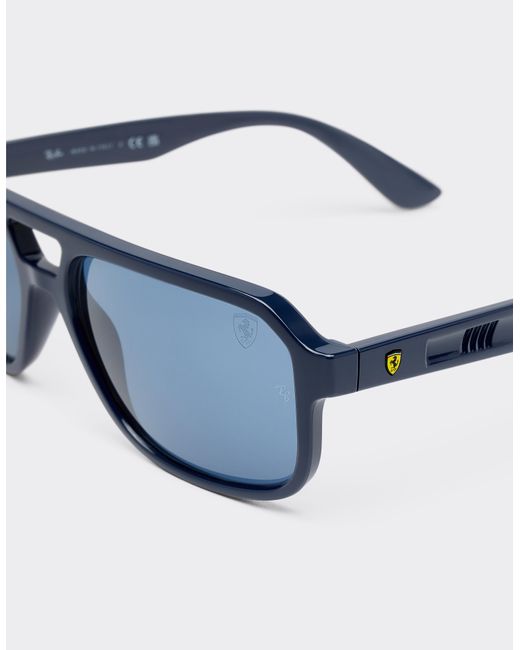 Ferrari Blue Ray-Ban For Scuderia Rb4414Mf Light With Lenses