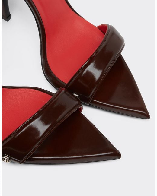 Ferrari White Leather Sandals With Fringing