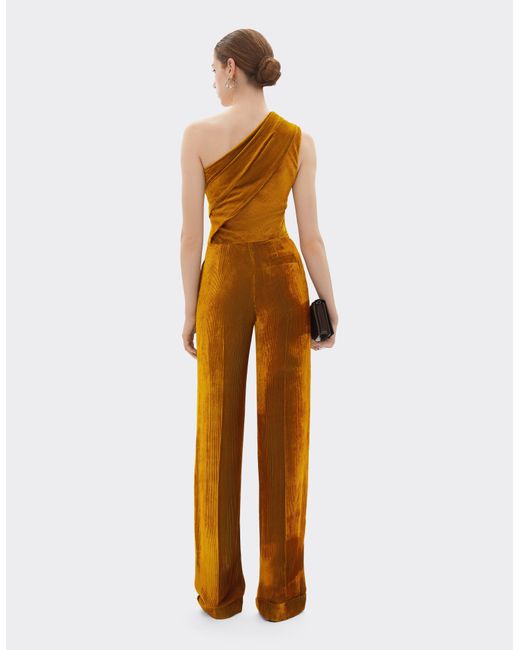 Ferrari Multicolor Shiny Corduroy Jumpsuit
