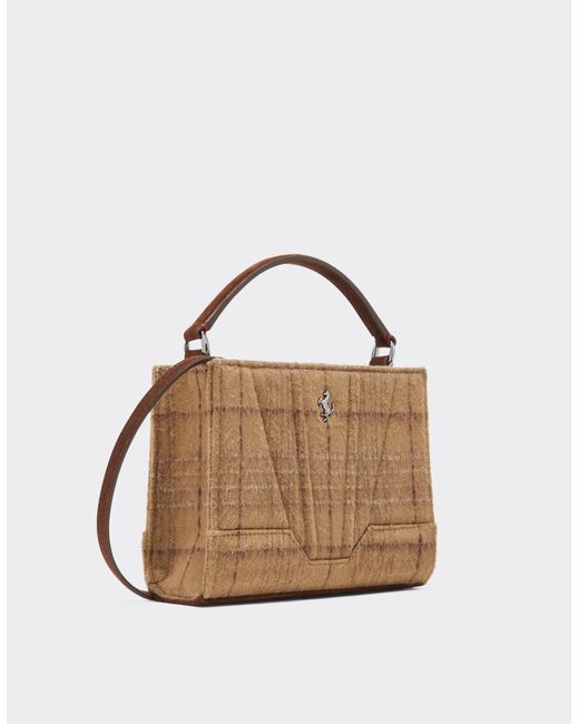 Ferrari Brown Gt Micro Tote Bag