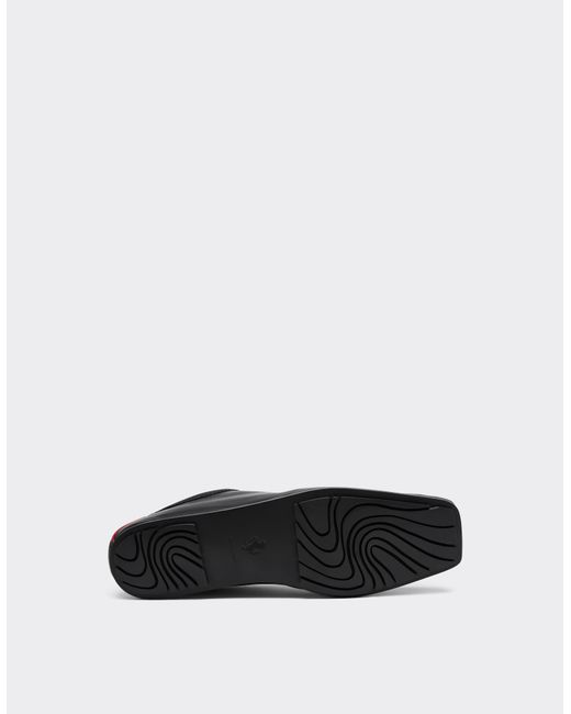 Ferrari White Leather Derby Shoe for men