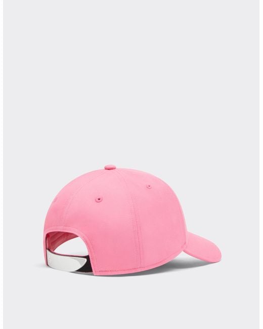 Ferrari Pink Baseball Cap With Rubberized Logo