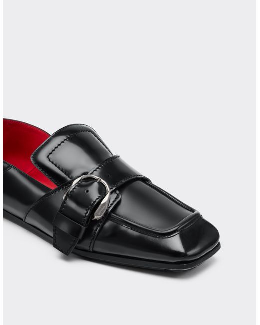 Ferrari White Brushed Leather Loafers for men
