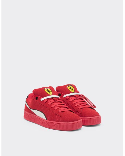 Ferrari Red Puma For Scuderia Suede Xl Hero Trainers