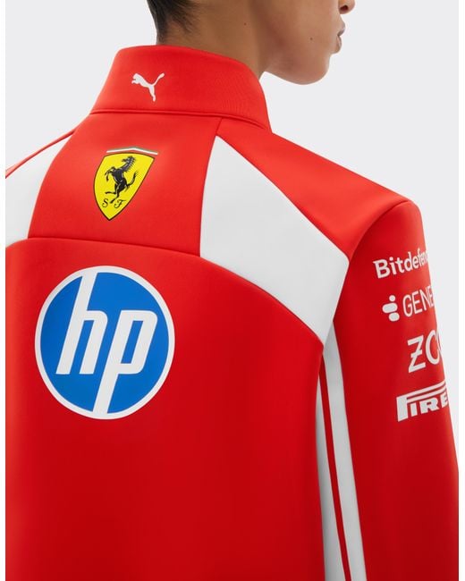 Ferrari Red Replica 2026 Puma Softshell Jacket For Scuderia Hp