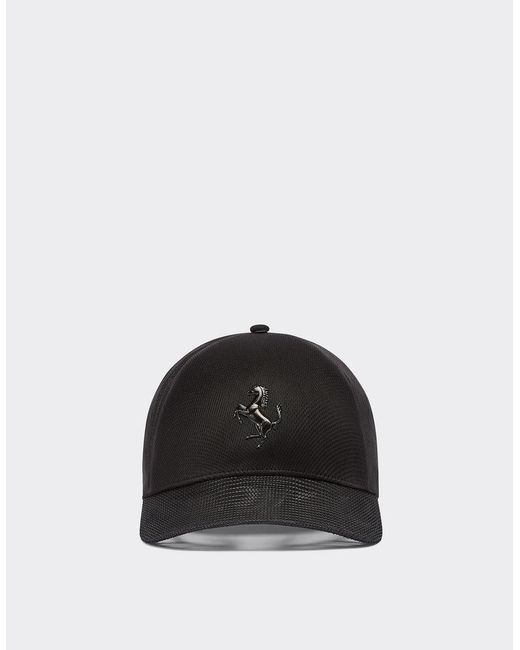 Ferrari Black Baseball Hat With Clear Visor