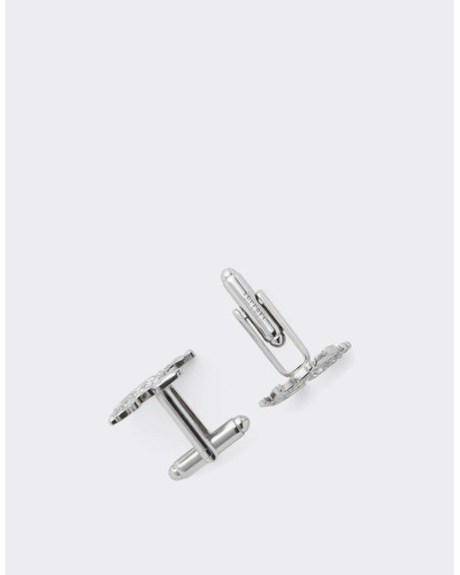 Ferrari White Prancing Horse Rhinestone Cufflinks for men