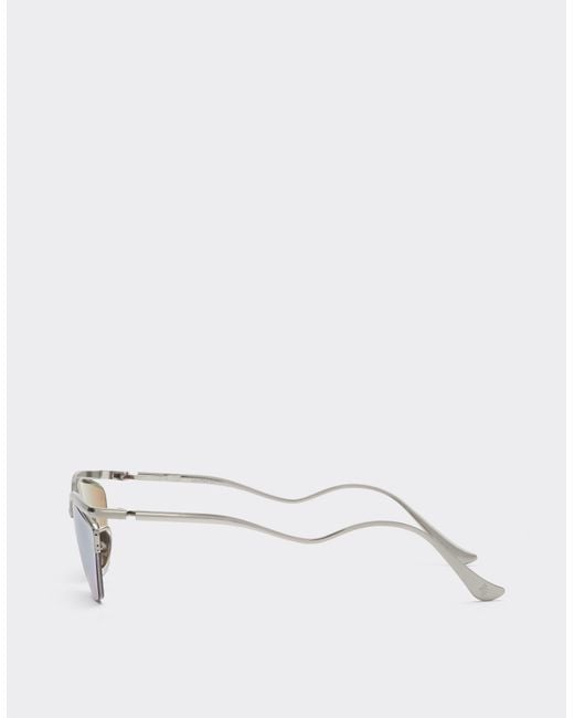 Ferrari White Sunglasses