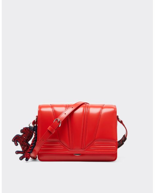 Ferrari Red Gt Crossbody Bag