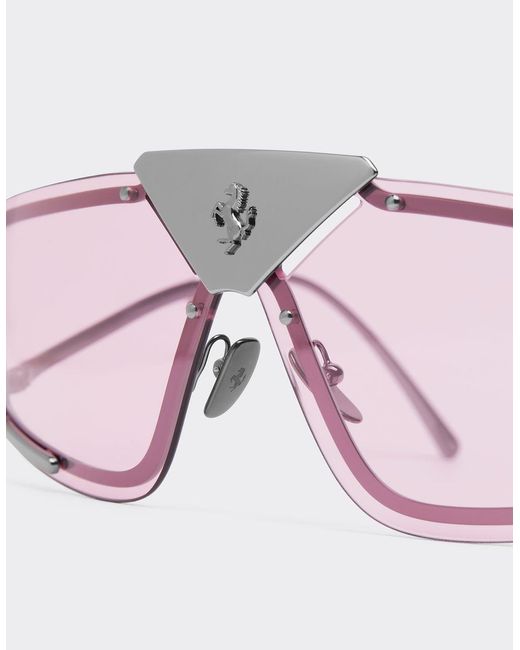 Occhiale Da Sole Con Lente Rosa di Ferrari in Pink