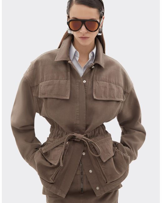 Ferrari Brown Denim Jacket