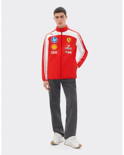 Ferrari Red Replica 2026 Puma Softshell Jacket For Scuderia Hp