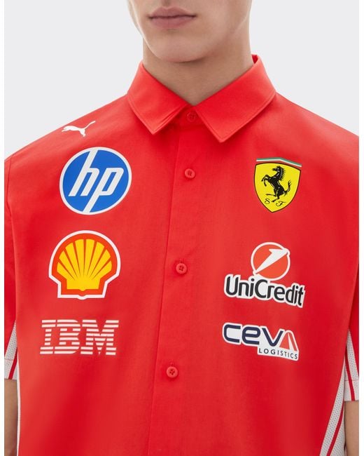 Ferrari Red Replica 2026 Puma For Scuderia Hp Shirt