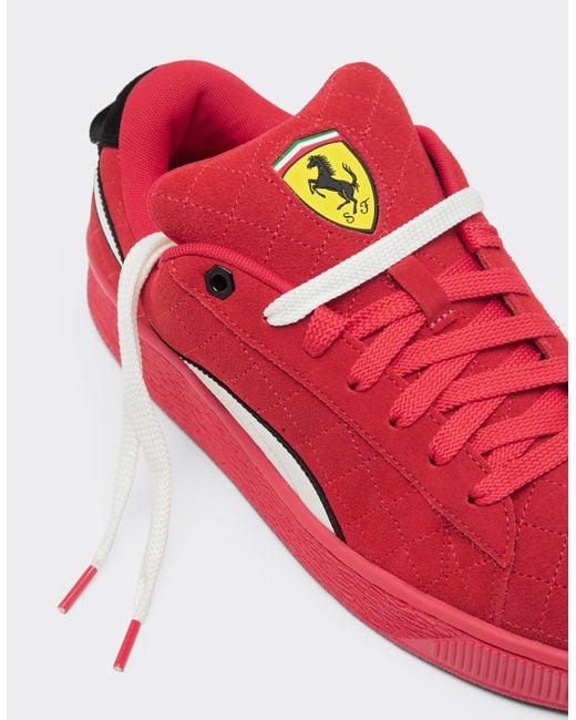 Ferrari Red Puma For Scuderia Suede Xl Hero Trainers