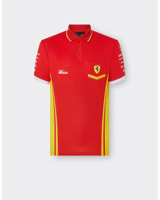 Ferrari Red Hypercar Polo Shirt for men