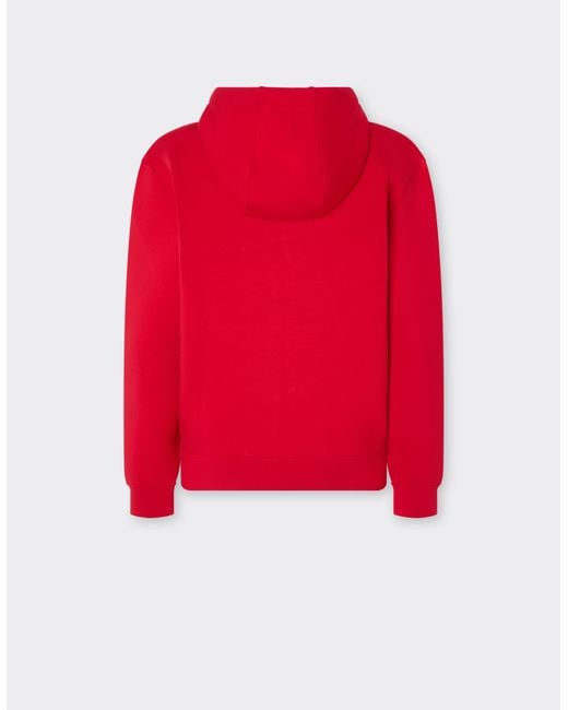 Ferrari Red Hooded Sweatshirt for men