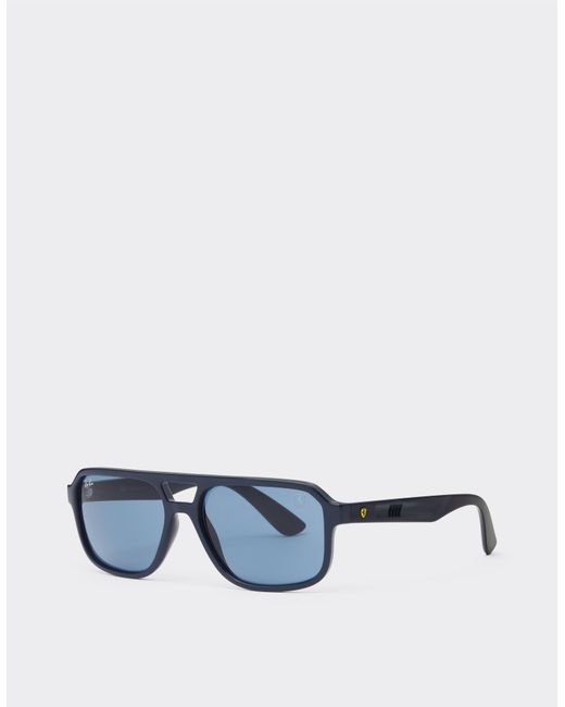 Ferrari Blue Ray-Ban For Scuderia Rb4414Mf Light With Lenses