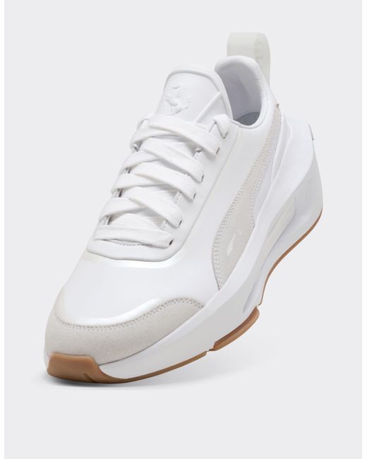 Ferrari White Ultimate Nitro Puma Sneaker For