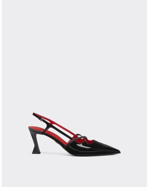 Ferrari White Slingback Shoes