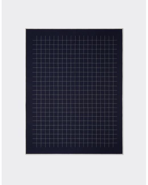 Ferrari Blue Two-Tone Wool Blanket