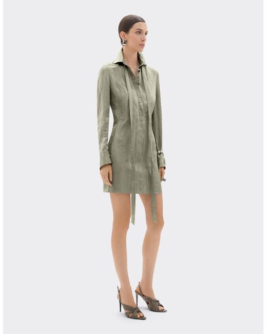 Ferrari Multicolor Jacquard Dress With Striped Pattern