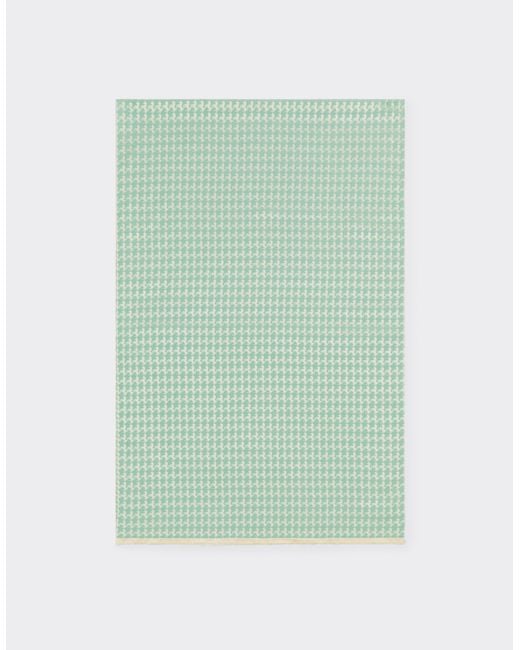 Ferrari Green Wool And Silk Scarf