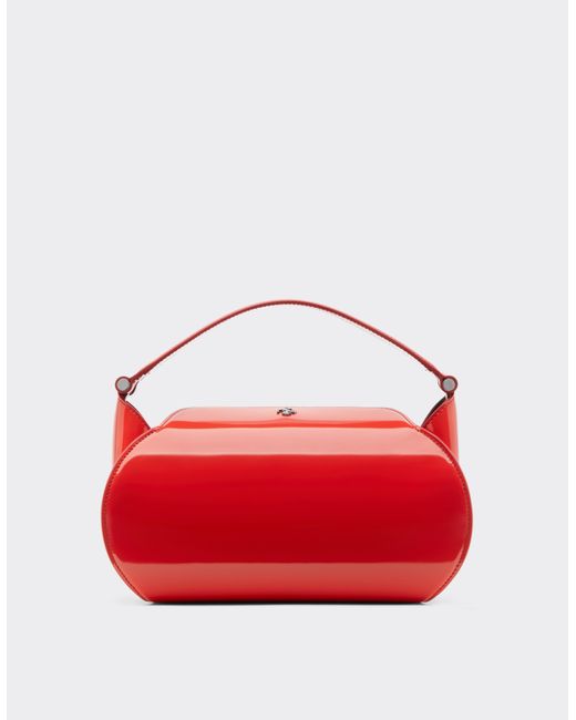Ferrari Red La Dino Top Handle Bag