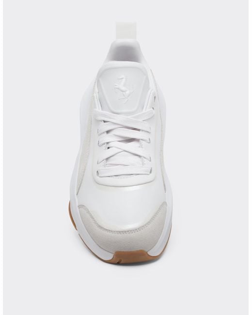 Ferrari White Ultimate Nitro Puma Sneaker For