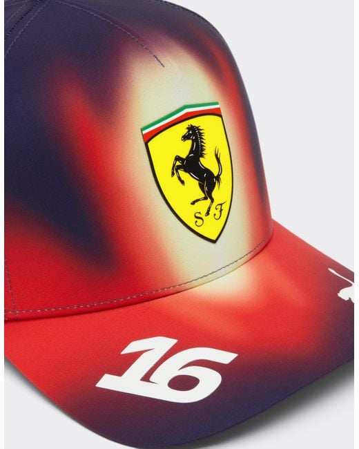 Ferrari Red Leclerc Replica Puma Baseball Cap For Scuderia Hp China 2026