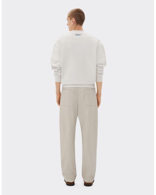 Sudadera Con Gráficos De Caballos Rampantes Ferrari de hombre de color White