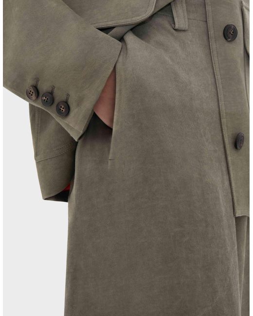 Ferrari Gray Viscose Cady Trousers With Washed Effect