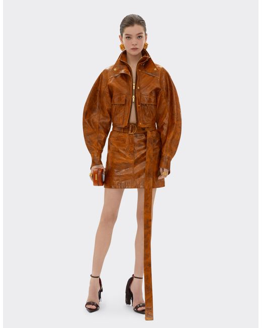 Ferrari Brown Bomber Jacket