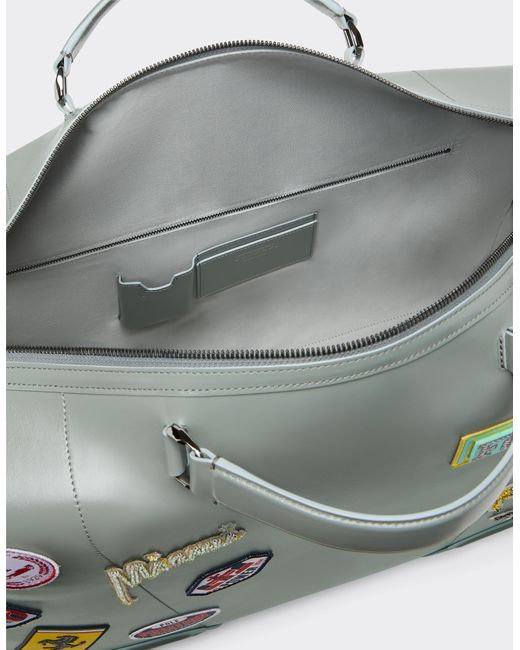 Ferrari Miami Collection Leather Duffle Bag in Blue Lyst UK