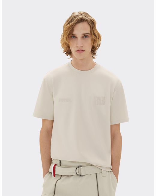 Camiseta Sobre X Charles Leclerc Ferrari de hombre de color White