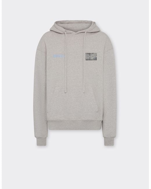Ferrari Gray X Charles Leclerc Hoodie for men
