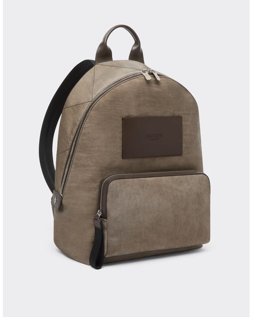 Ferrari Natural Nylon And Leather Backpack for men