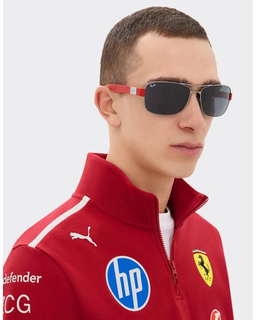 Ferrari Blue Ray-Ban For Scuderia Rb3763M