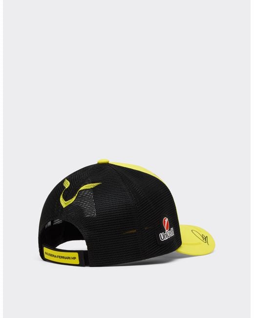 Ferrari Yellow Hamilton Gp Silverstone 2026 Replica Trucker Cap