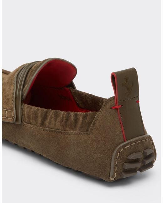 Scarpa Driver di Ferrari in White da Uomo