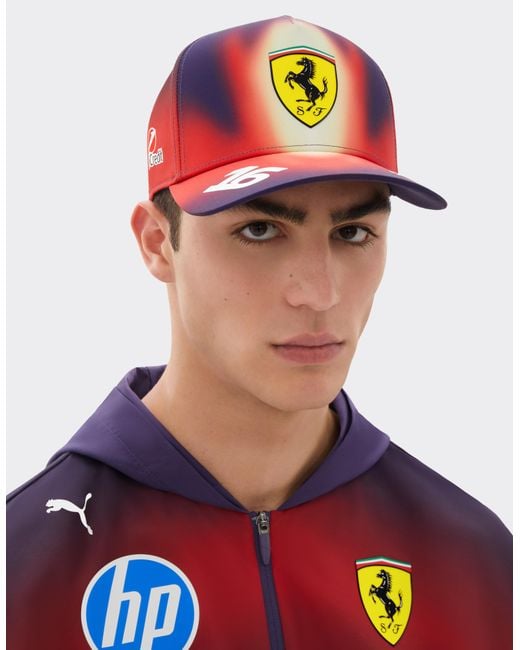 Ferrari Red Leclerc Replica Puma Baseball Cap For Scuderia Hp China 2026
