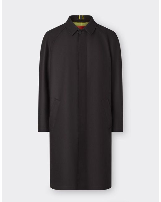 Cappotto Impermeabile In Lana Nylon E Cashmere di Ferrari in Black da Uomo