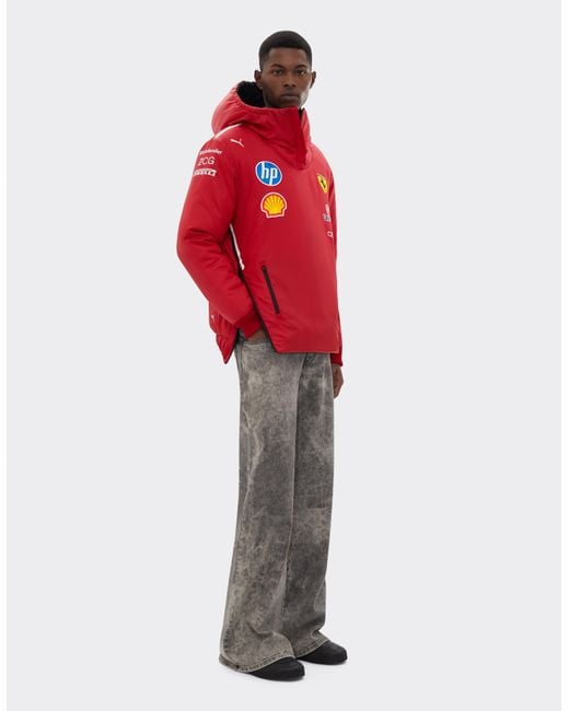 Ferrari Red Puma For Scuderia Hp 2025 Team Reversible Jacket for men