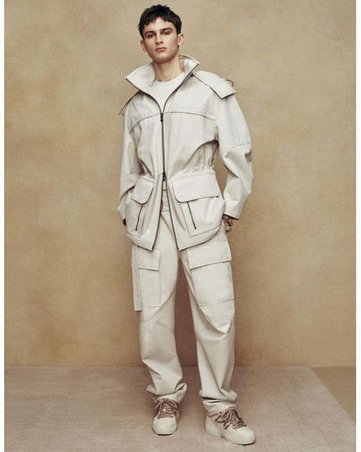 Parka Con Capucha X Charles Leclerc Ferrari de hombre de color White