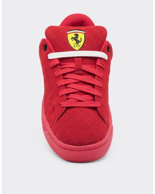 Ferrari Red Puma For Scuderia Suede Xl Hero Trainers