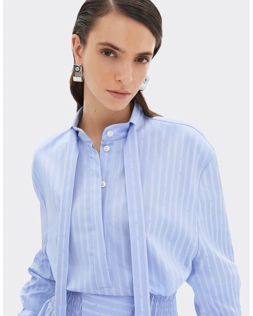 Ferrari Blue Monogram Patterned Dress