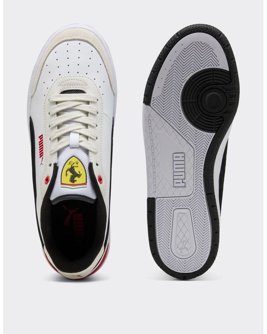 Ferrari White Puma Sneaker For Scuderia Ca Match