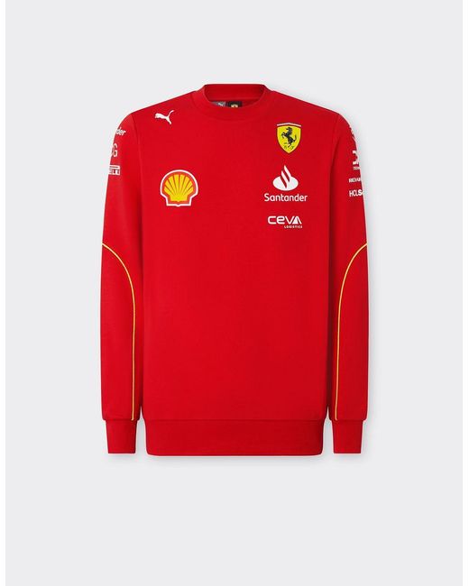 Sweat-shirt Replica Team Scuderia 2024 Ferrari pour homme en coloris Red