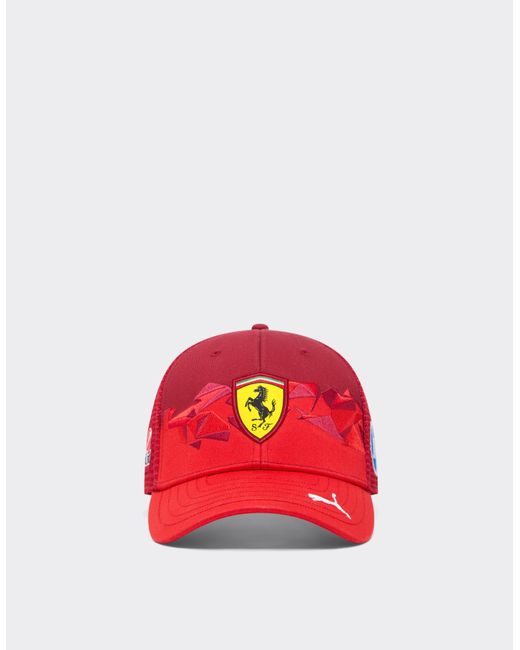 Ferrari Red Puma Baseball Cap For Scuderia Hp Las Vegas Special Edition