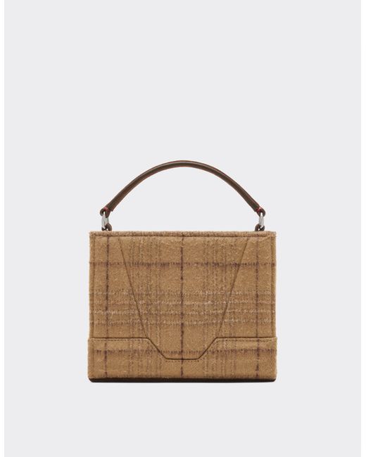 Ferrari Brown Gt Micro Tote Bag